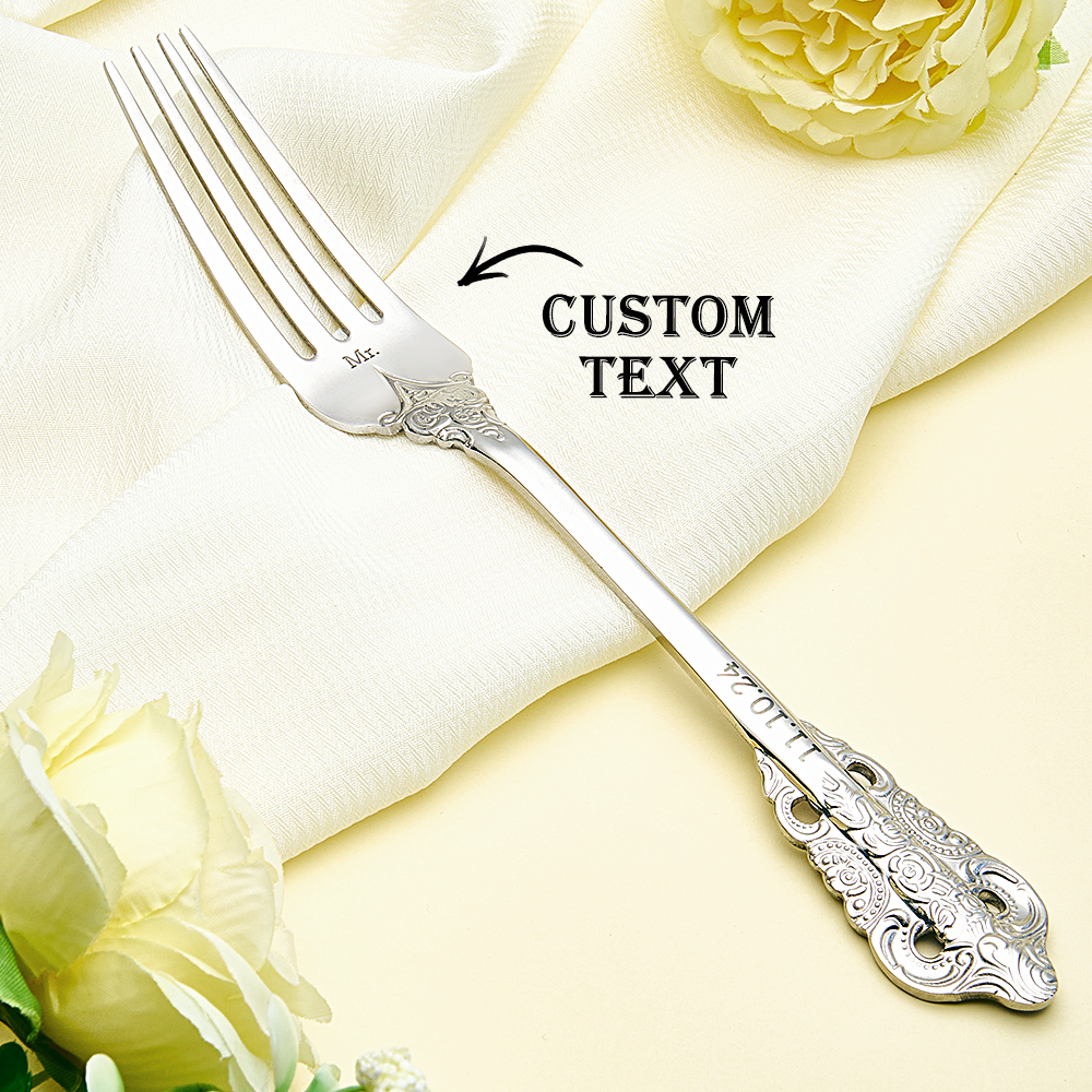 Personalized Wedding Tableware Mr & Mrs Wedding Forks Wedding Gifts