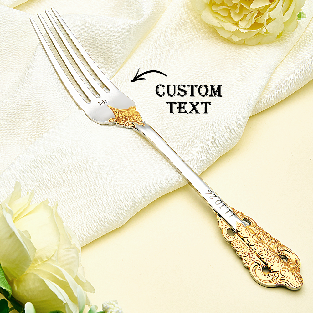 Personalized Wedding Tableware Mr & Mrs Wedding Forks Wedding Gifts