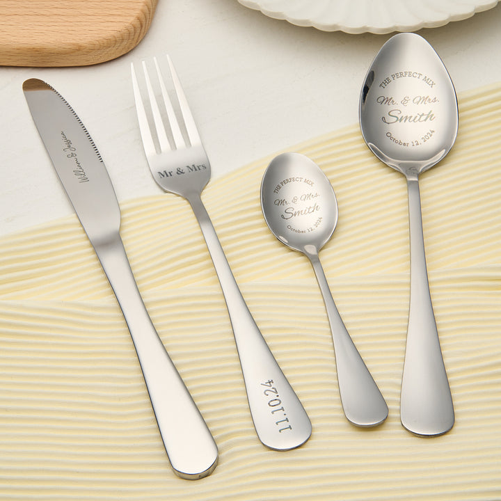 Personalized Wedding Tableware Mr & Mrs Wedding Forks Wedding Gift