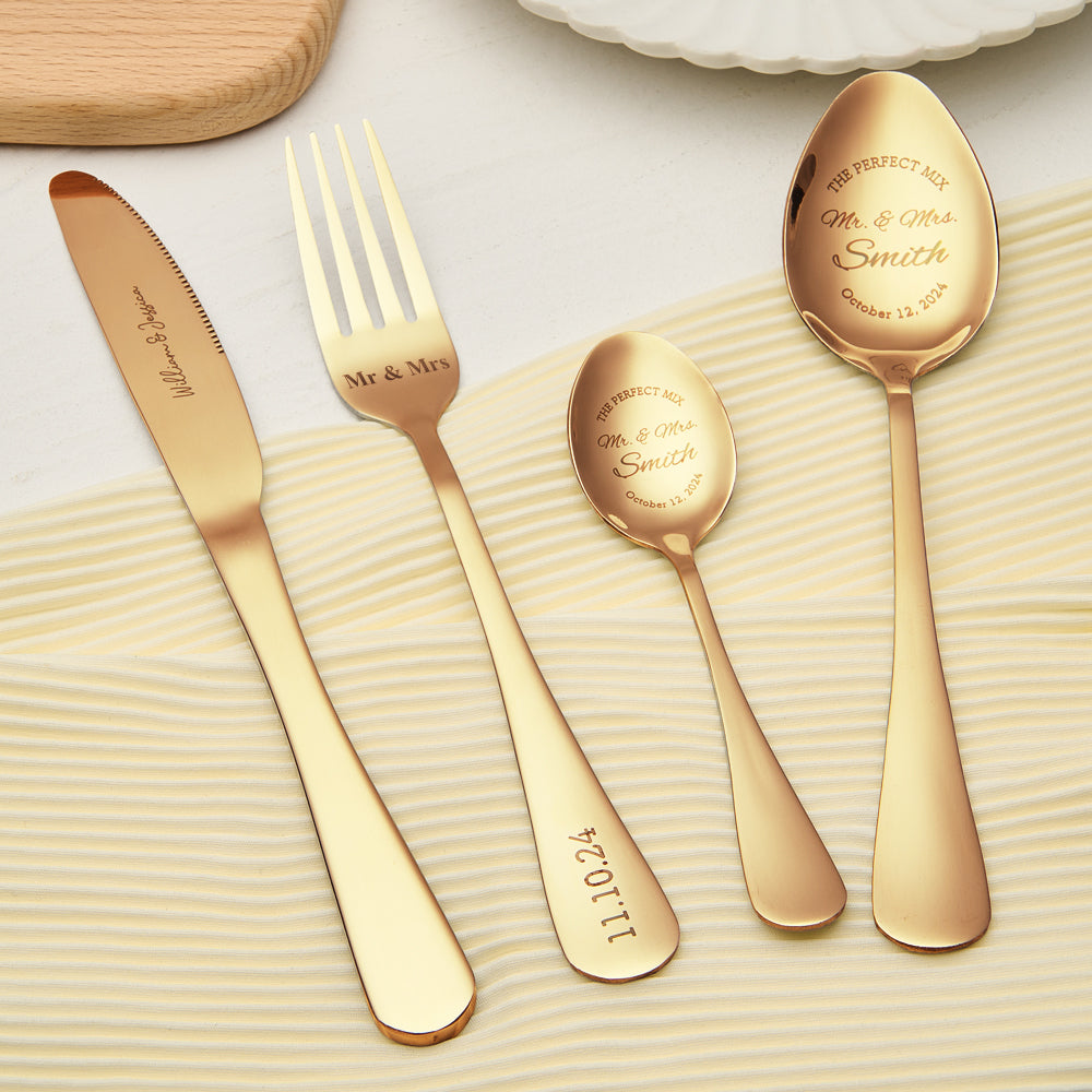 Personalized Wedding Tableware Mr & Mrs Wedding Forks Wedding Gift