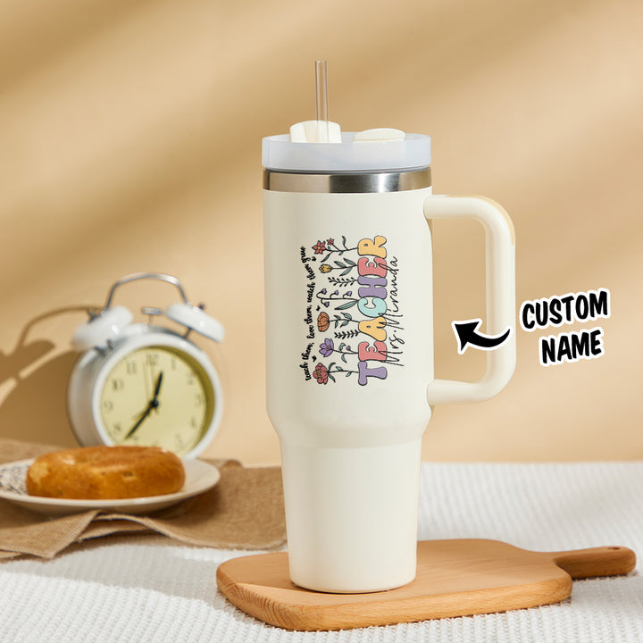 Personalized Teacher 40oz Tumbler Back to School Gift
