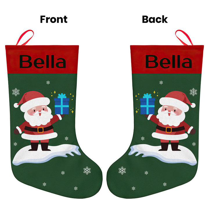 Personalised Christmas Stocking - Ballantines Font - Custom Name Stocking Christmas Gift For Family