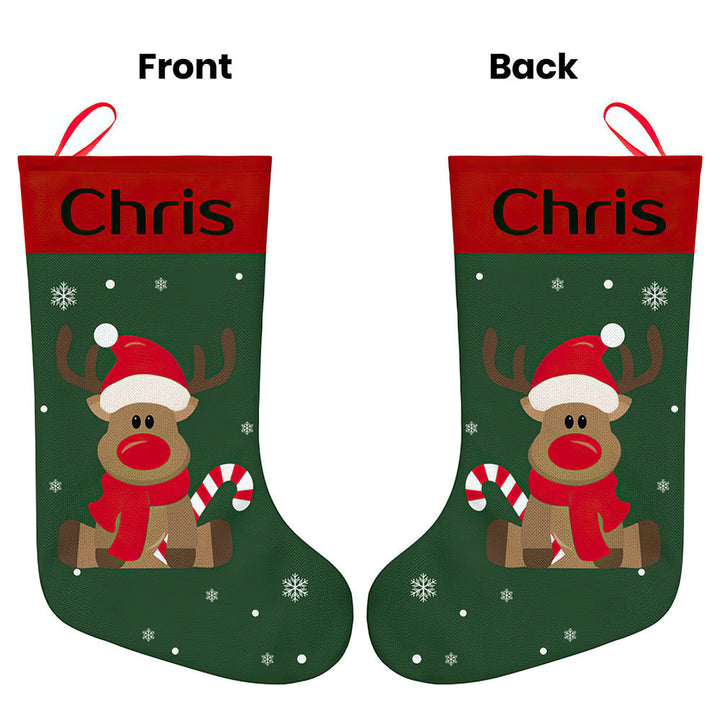 Personalised Christmas Stocking - Ballantines Font - Custom Name Stocking Christmas Gift For Family
