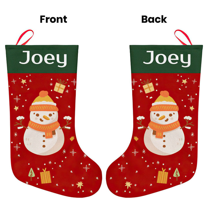 Personalised Christmas Stocking - Ballantines Font - Custom Name Stocking Christmas Gift For Family