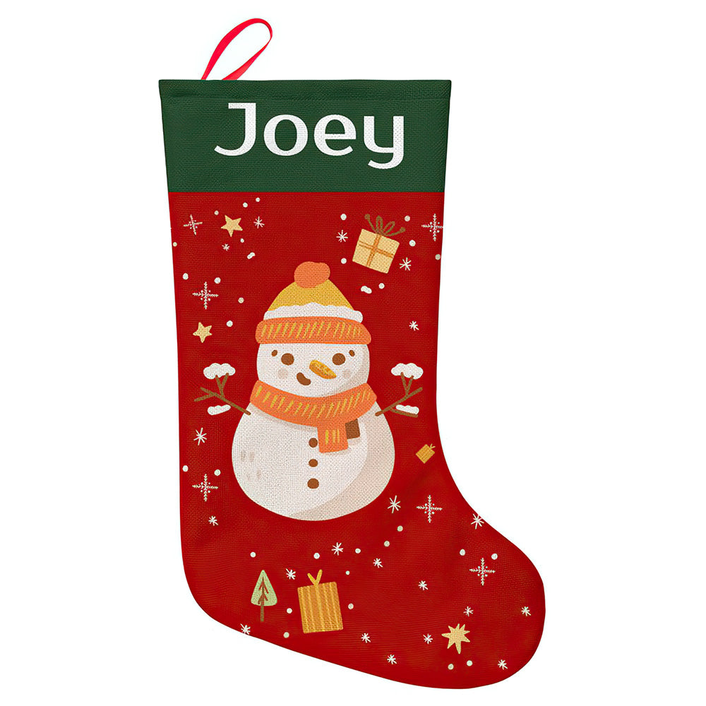 Personalised Christmas Stocking - Ballantines Font - Custom Name Stocking Christmas Gift For Family