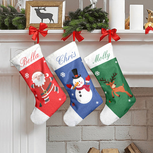 Personalized Christmas Stockings, Character Christmas Stocking, Custom Holiday Stockings, Christmas Stockings
