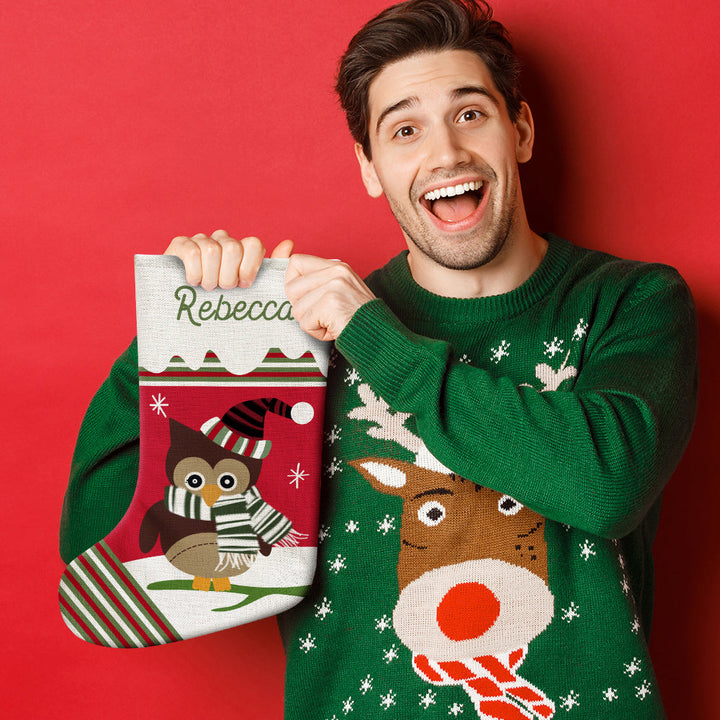 Personalized Name Christmas Stockings Custom Text Christmas Gifts