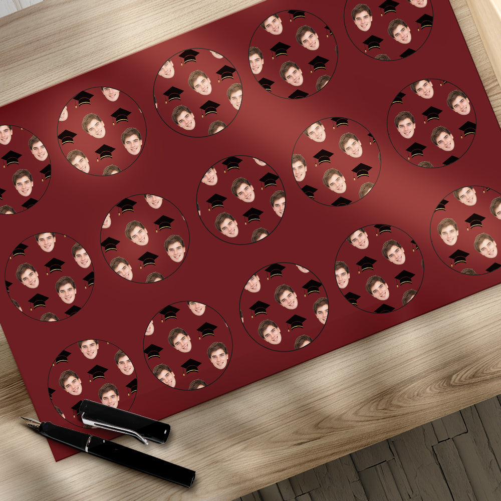 Custom Face Sticker Thoughtful Graduation Gift for Friends with Custom Photo