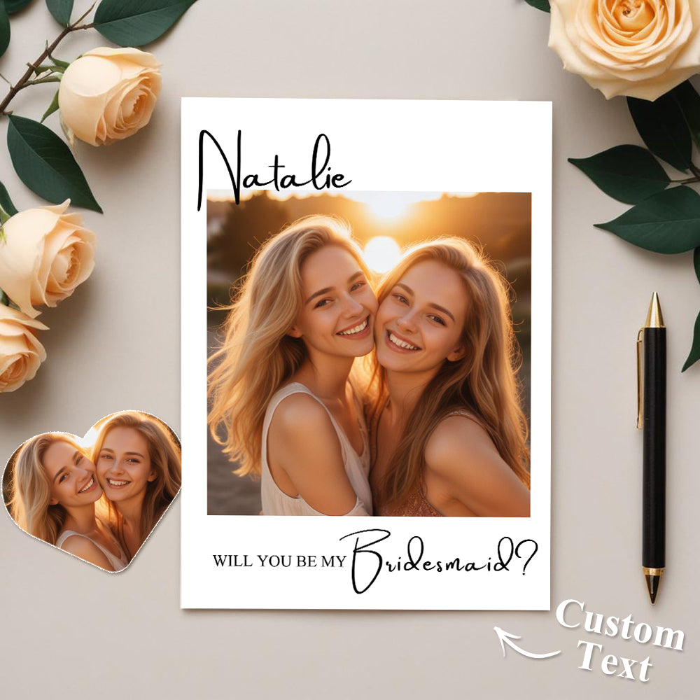 Personalized Bridesmaid Proposal Card Bridesmaid Card