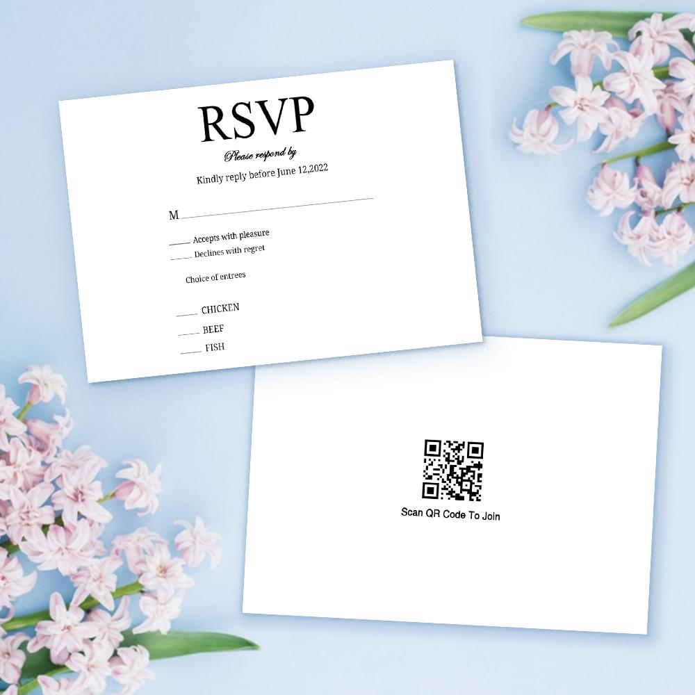 Custom Text Personalized Photo Wedding Invitation Card - Unique and Memorable