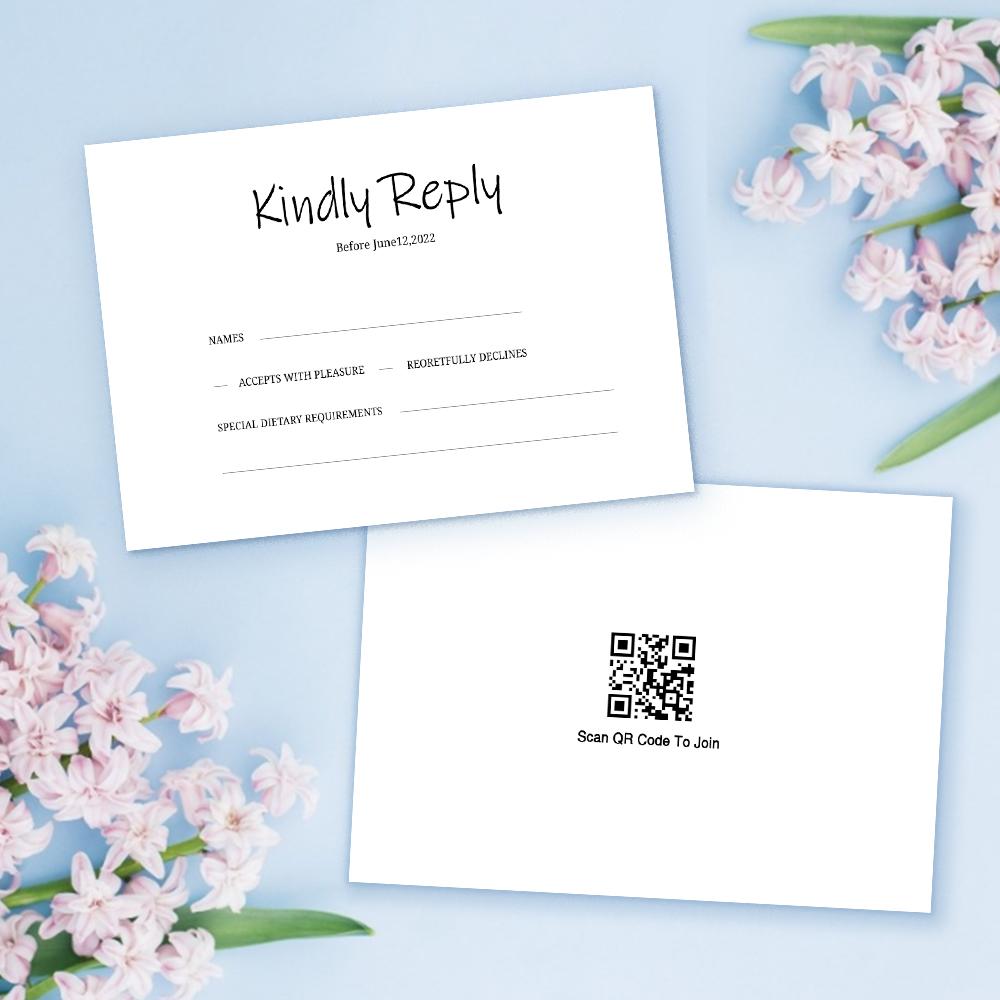 Custom Text Personalized Photo Wedding Invitation Card - Unique and Memorable