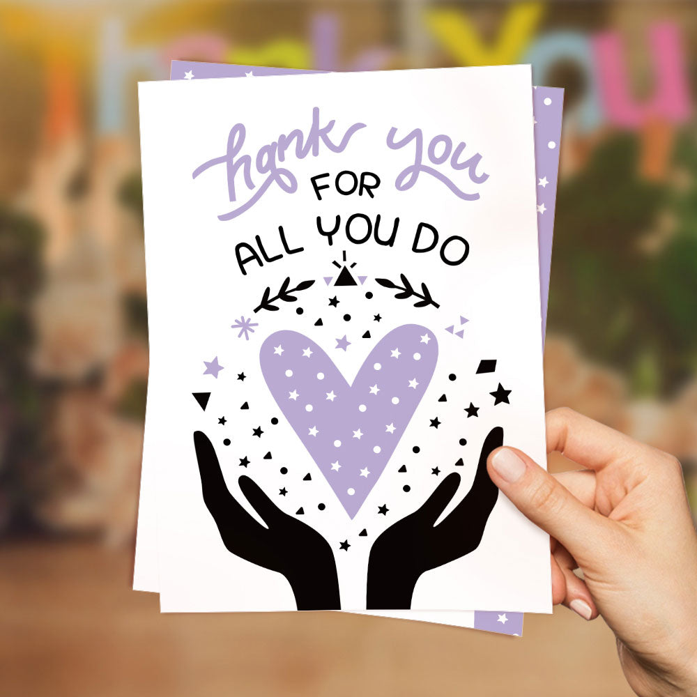 Thank You for All You Do Card Thank You Card Gifts for Family