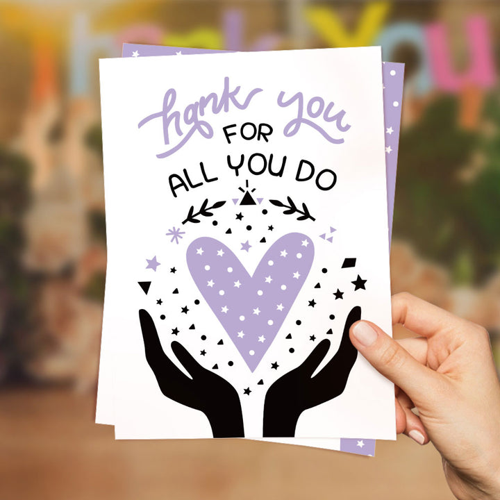 Thank You for All You Do Card Thank You Card Gifts for Family