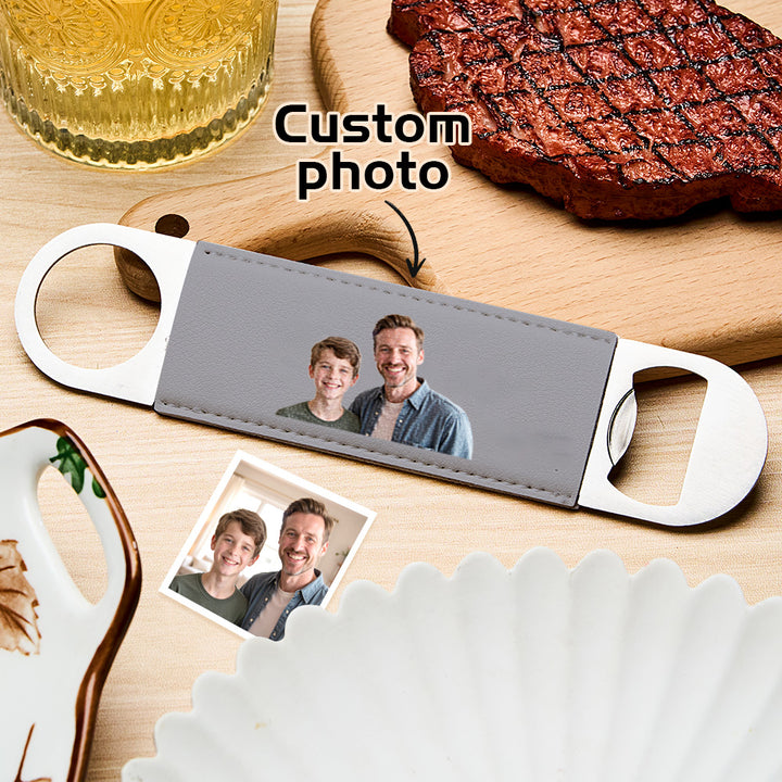 Custom Photo Bottle Opener – Groomsmen Gift, Best Man Keepsake, Personalized Wedding Favor