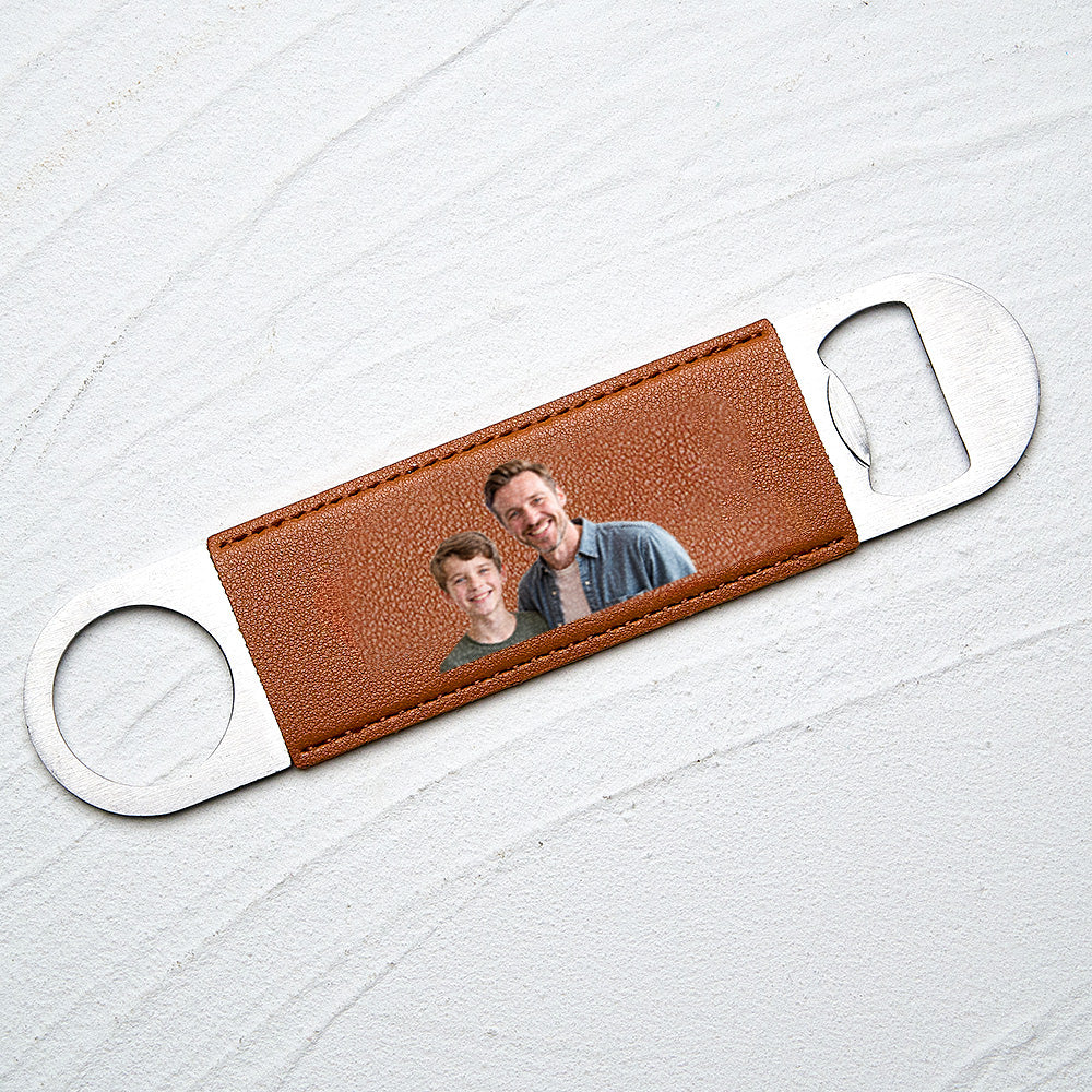 Custom Photo Bottle Opener – Groomsmen Gift, Best Man Keepsake, Personalized Wedding Favor