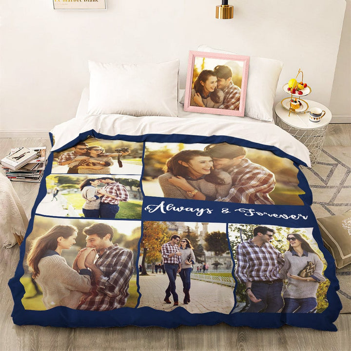Custom Photo Collage Bedding Personalized Bedding Duvet Cover Double Bed Sheet Gifts