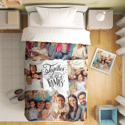 Custom Photo Collage Bedding Personalized Bedding Duvet Cover Single Bed Sheet Gifts