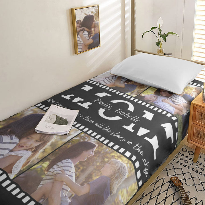 Personalized Photo Collage Bedding Custom Bedding Duvet Cover Single Bed Sheet Gifts