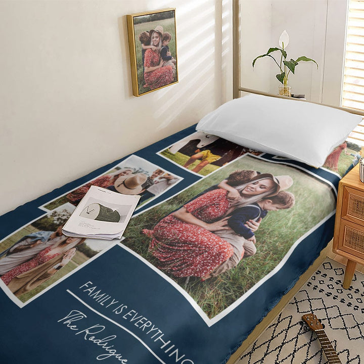 Personalized Photo Collage Bedding Custom Bedding Duvet Cover Single Bed Sheet Gifts