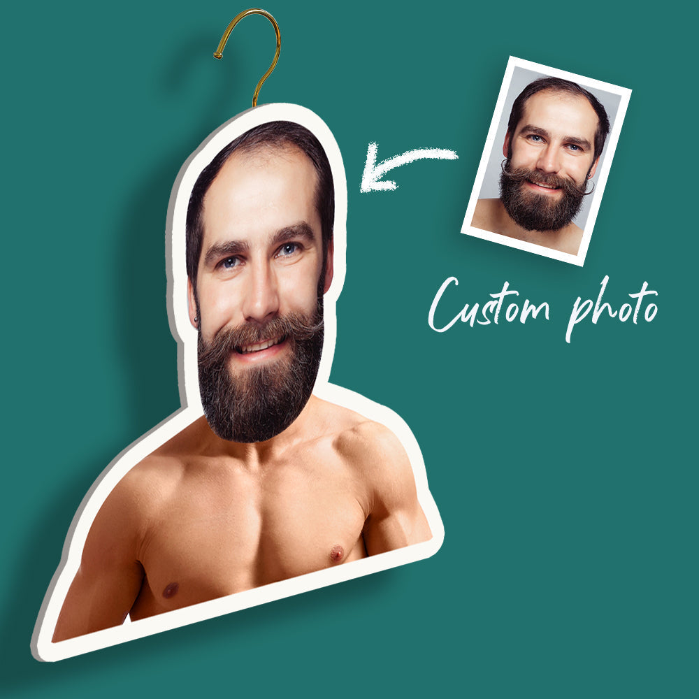Custom Face Hanger For Your Friends Personalized Muscular Man Portrait Hanger