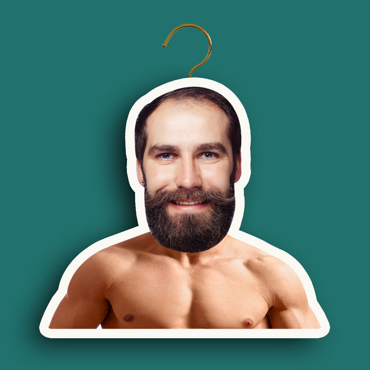 Custom Face Hanger For Your Friends Personalized Muscular Man Portrait Hanger