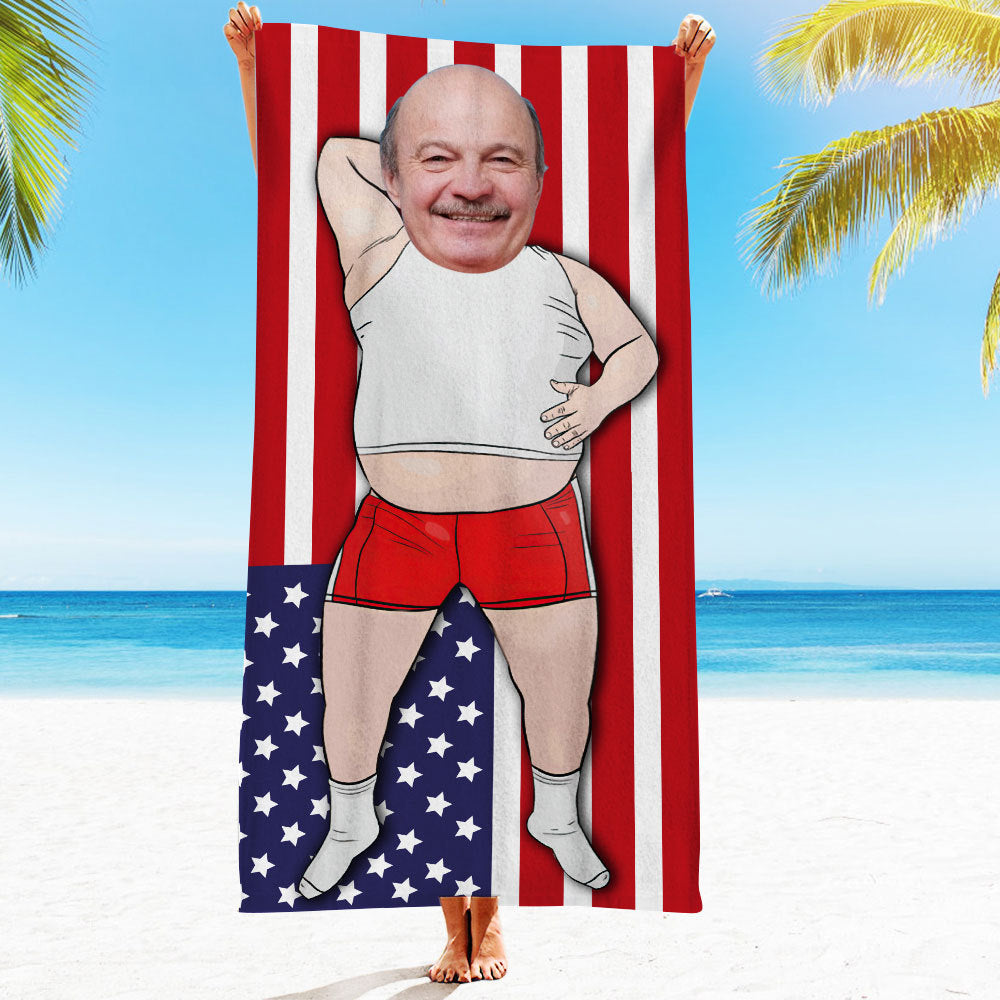 Engraved Photo Towel Gift for Girlfriend or Boyfriend Personalized Towel Personalized Gifts