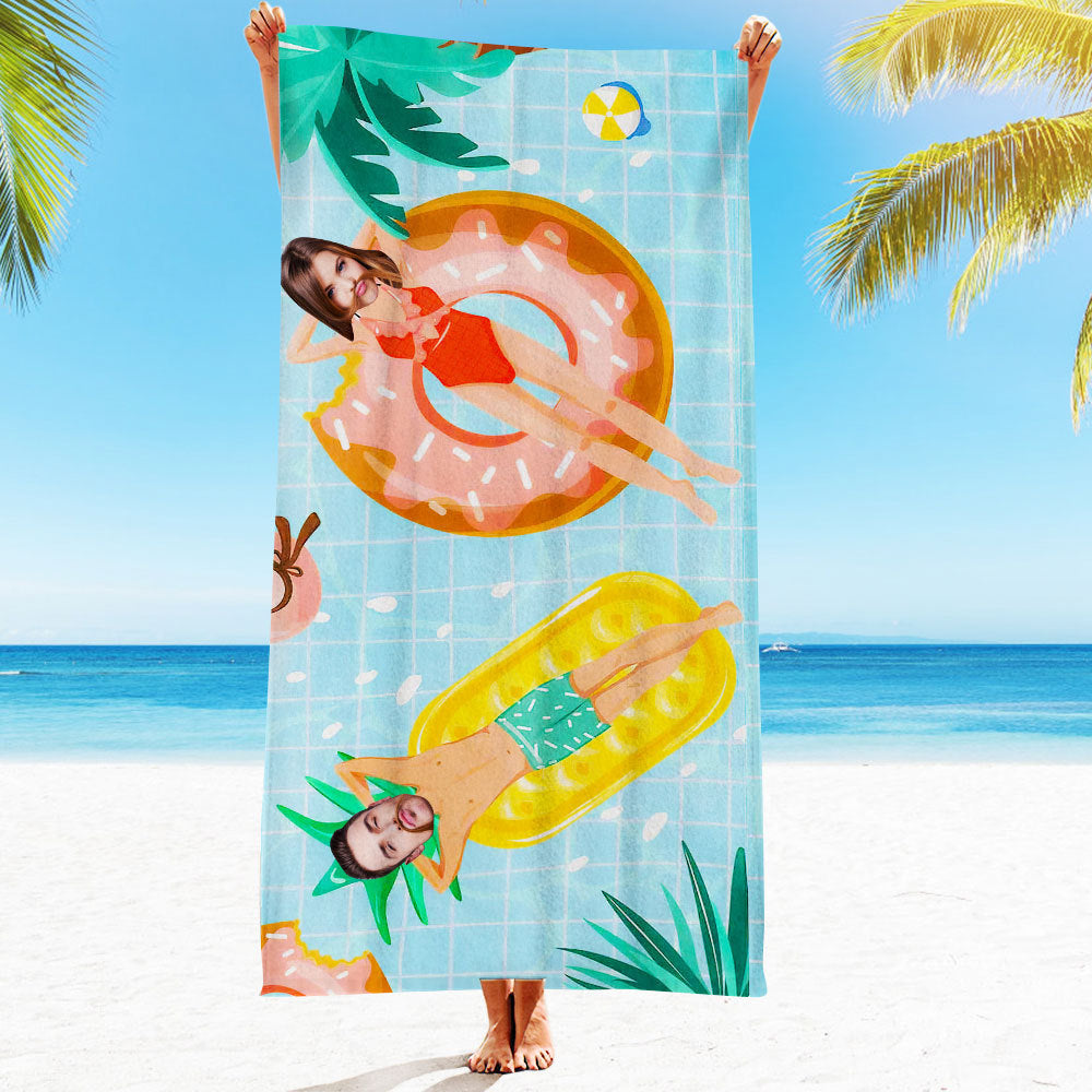 Engraved Photo Towel Gift for Girlfriend or Boyfriend Personalized Towel Personalized Gifts