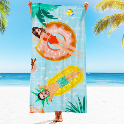 Engraved Photo Towel Gift for Girlfriend or Boyfriend Personalized Towel Personalized Gifts