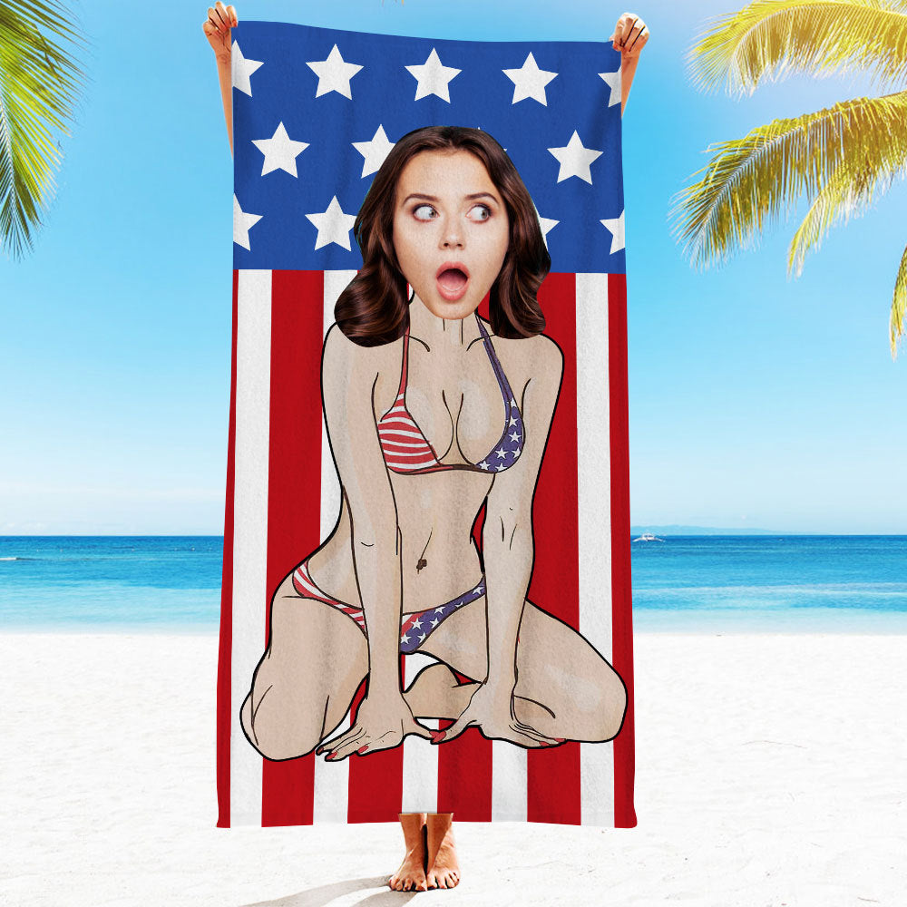 Engraved Photo Towel Gift for Girlfriend or Boyfriend Personalized Towel Personalized Gifts