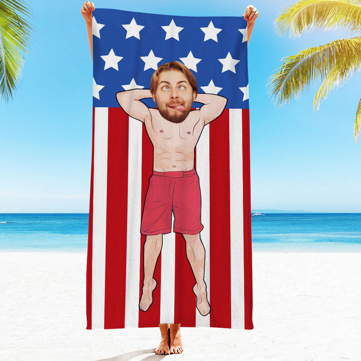 Engraved Photo Towel Gift for Girlfriend or Boyfriend Personalized Towel Personalized Gifts