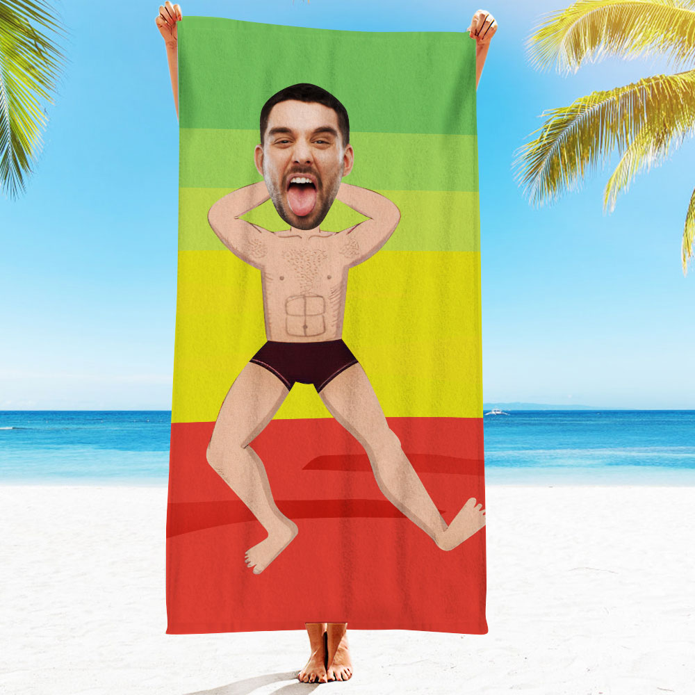 Engraved Photo Towel Gift for Girlfriend or Boyfriend Personalized Towel Personalized Gifts