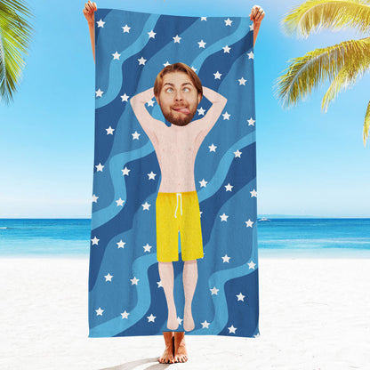 Engraved Photo Towel Gift for Girlfriend or Boyfriend Personalized Towel Personalized Gifts