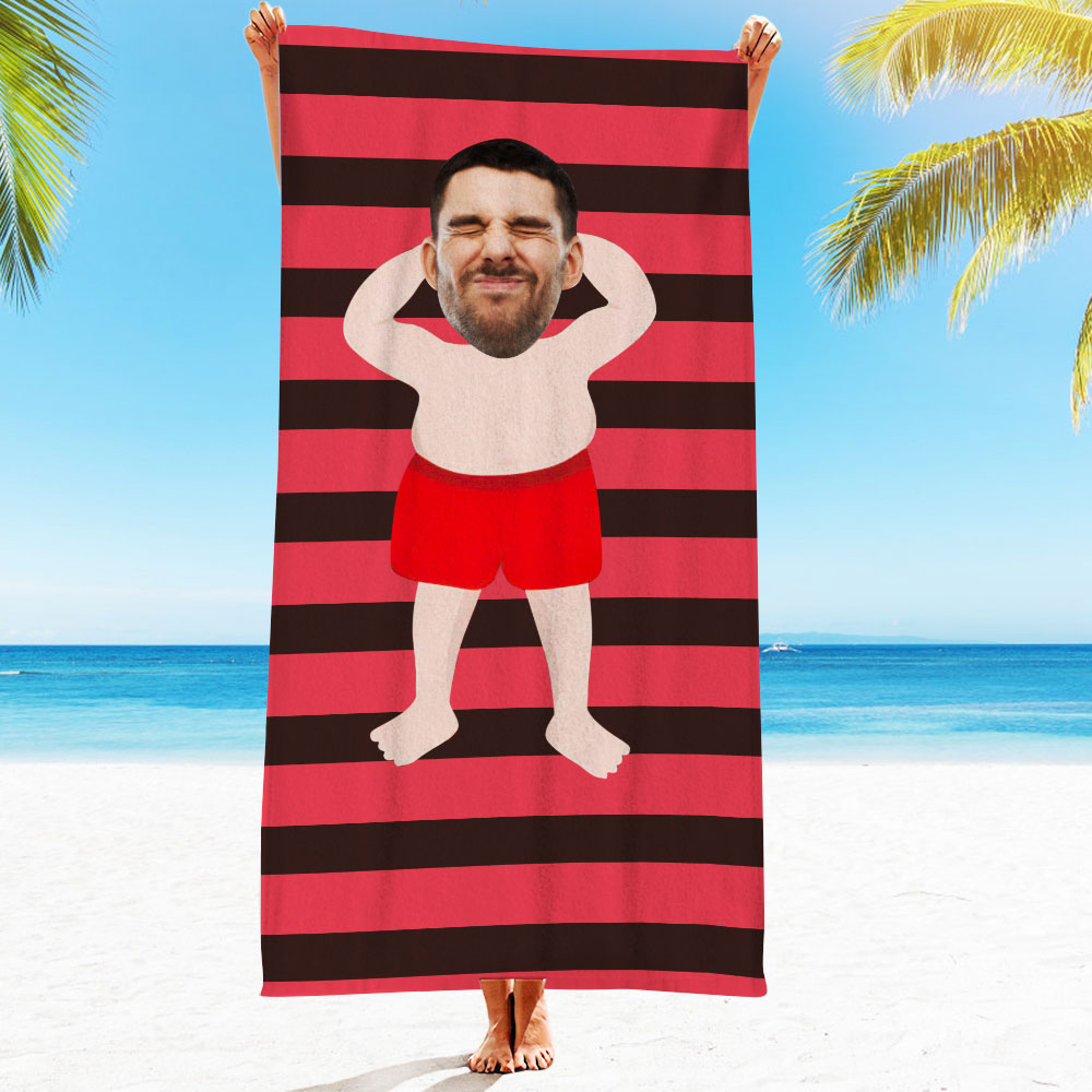 Engraved Photo Towel Gift for Girlfriend or Boyfriend Personalized Towel Personalized Gifts