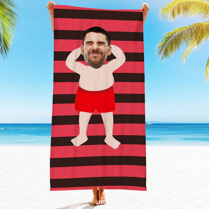Engraved Photo Towel Gift for Girlfriend or Boyfriend Personalized Towel Personalized Gifts