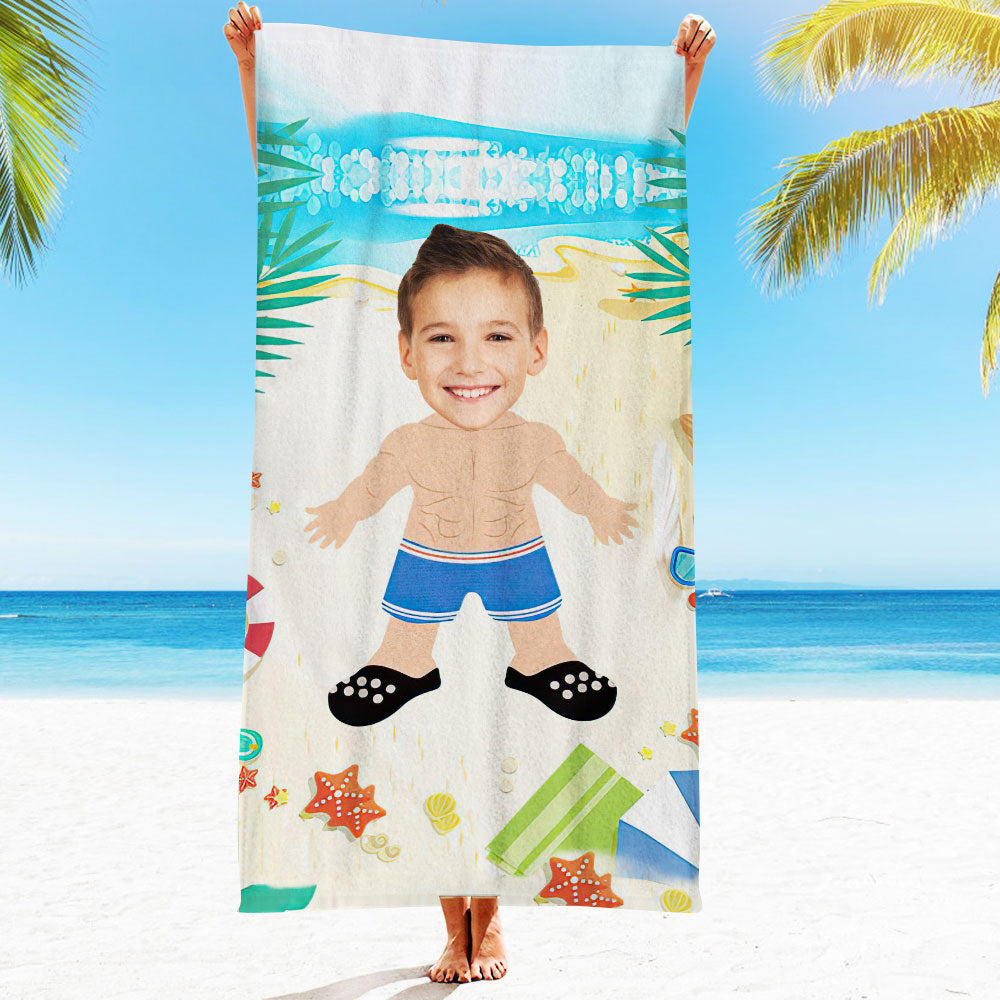 Engraved Photo Towel Gift for Girlfriend or Boyfriend Personalized Towel Personalized Gifts