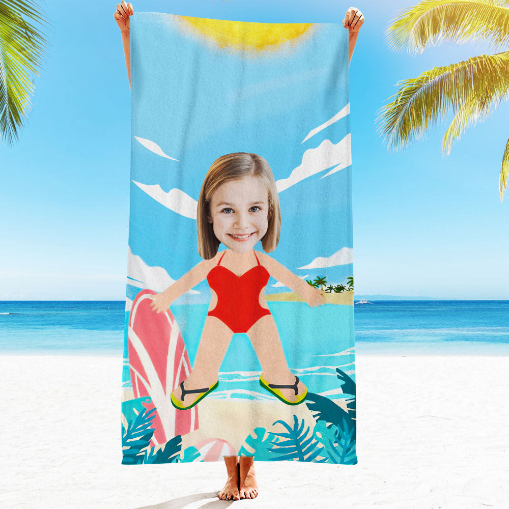 Engraved Photo Towel Gift for Girlfriend or Boyfriend Personalized Towel Personalized Gifts