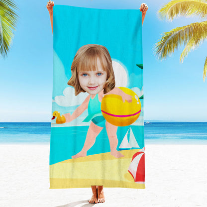 Engraved Photo Towel Gift for Girlfriend or Boyfriend Personalized Towel Personalized Gifts