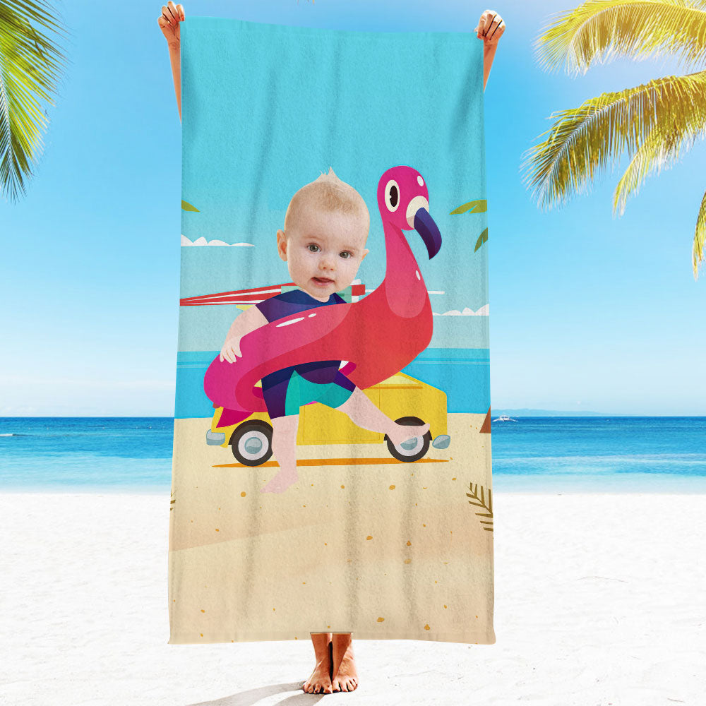 Engraved Photo Towel Gift for Girlfriend or Boyfriend Personalized Towel Personalized Gifts