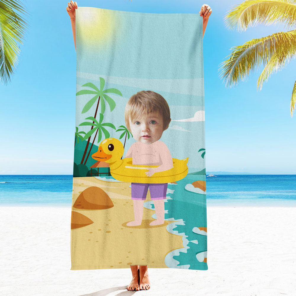 Engraved Photo Towel Gift for Girlfriend or Boyfriend Personalized Towel Personalized Gifts