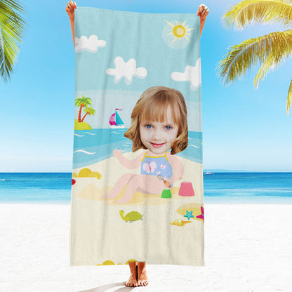 Engraved Photo Towel Gift for Girlfriend or Boyfriend Personalized Towel Personalized Gifts