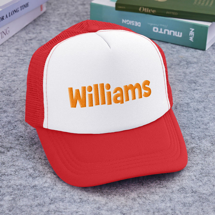 Custom Puff Print Trucker Hat Personalized Name Foam Trucker Caps for Adult Back to School Gift