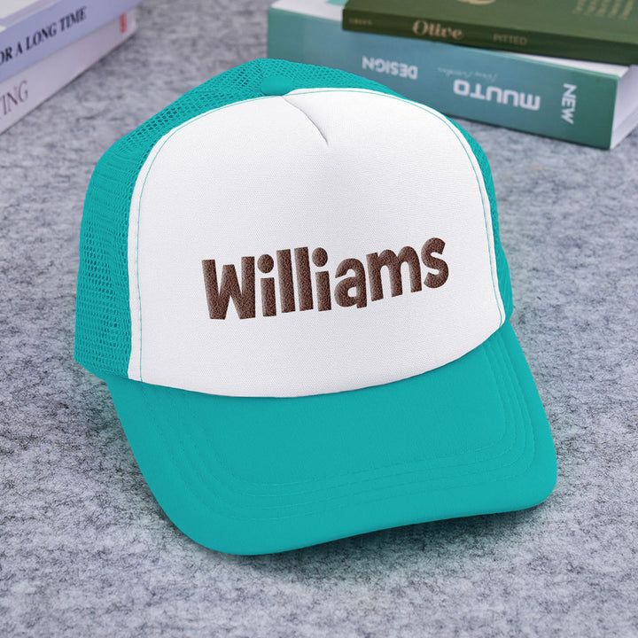 Custom Puff Print Trucker Hat Personalized Name Foam Trucker Caps for Adult Back to School Gift