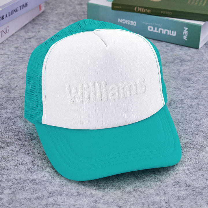 Custom Puff Print Trucker Hat Personalized Name Foam Trucker Caps for Adult Back to School Gift