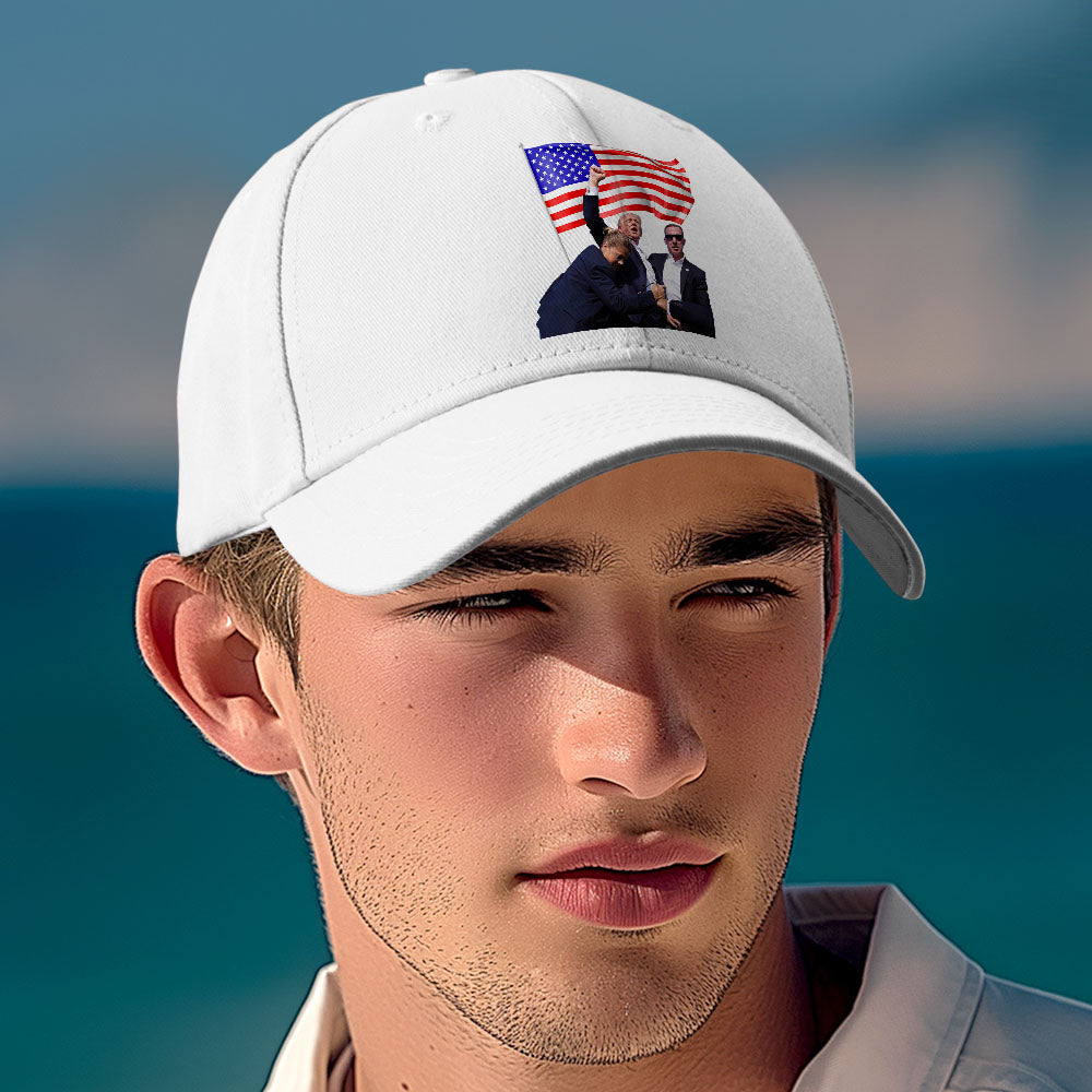 Fight! 2024 Assassination Hat Trump 2024 Shot Hat for Donald Trump Supporter