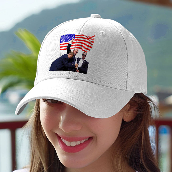 Fight! 2024 Assassination Hat Trump 2024 Shot Hat for Donald Trump Supporter