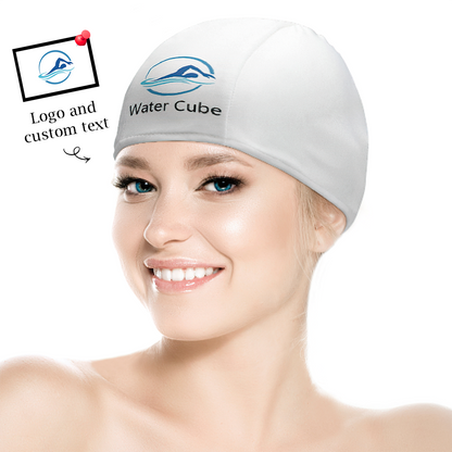 Custom Logo Swimming Cap Personalized Swim Caps Swimming Hats for Men Women