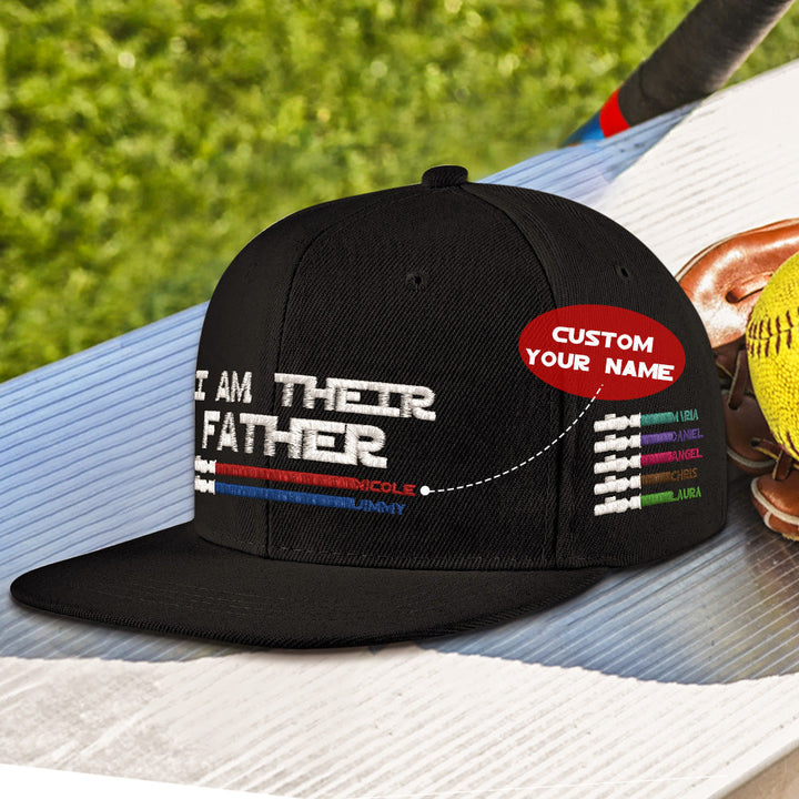 Personalized Light Saber I Am Their Father Baseball Cap Gifts for Father