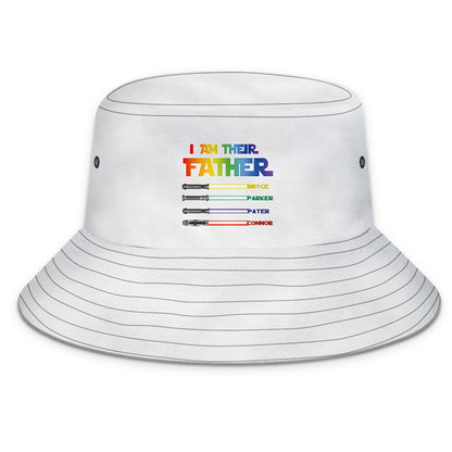 Custom Bucket Hat Light Saber I Am Their Father Bucket Hat Gifts for Father