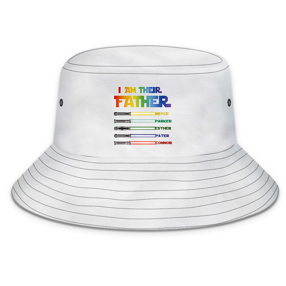 Custom Bucket Hat Light Saber I Am Their Father Bucket Hat Gifts for Father