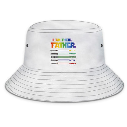 Custom Bucket Hat Light Saber I Am Their Father Bucket Hat Gifts for Father